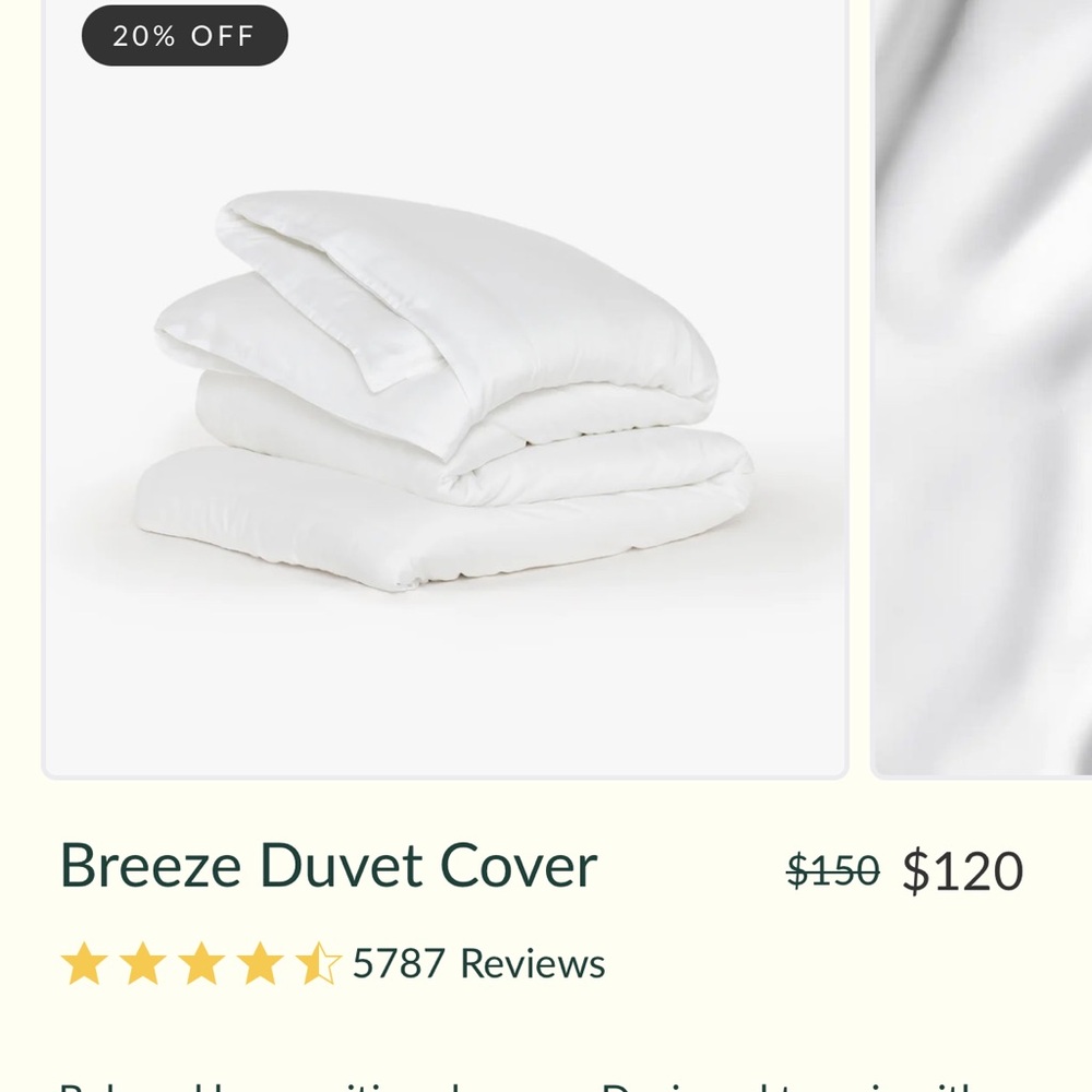 Pair of Buffy Twin Breeze Duvet Covers (Highly Rated)
